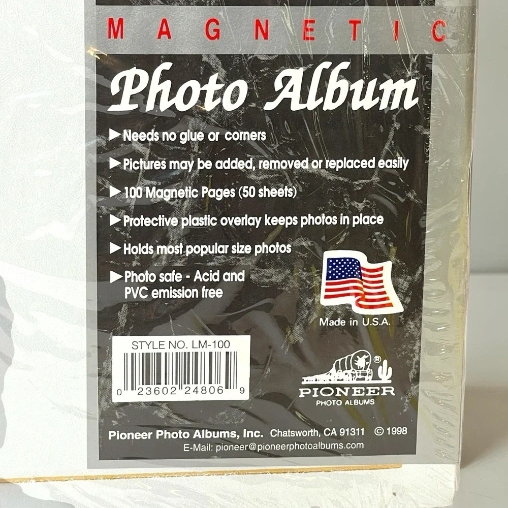 Pioneer Photo Album 100 Magnetic Pages LM-100 White New Old Stock Sealed Vintage